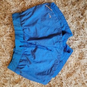 Nike, Womens Medium, Dri-Fit, Blue Pattern, Running Shorts
